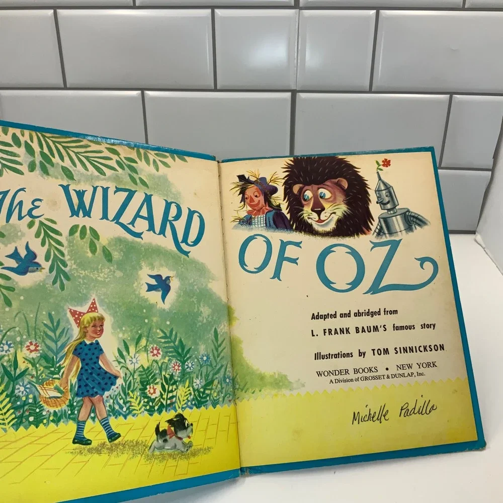 Vintage Wonder Books Lot Peter Pan Wizard of Oz Alice in Wonderland 1950s 1970s
